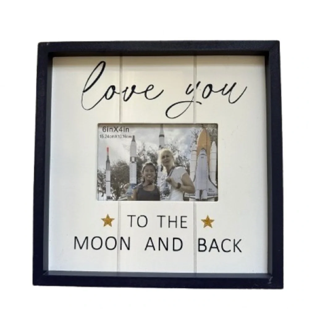 New Moon and Back Photo Frame 6inX4in (15.24cmX 10.16cm)
